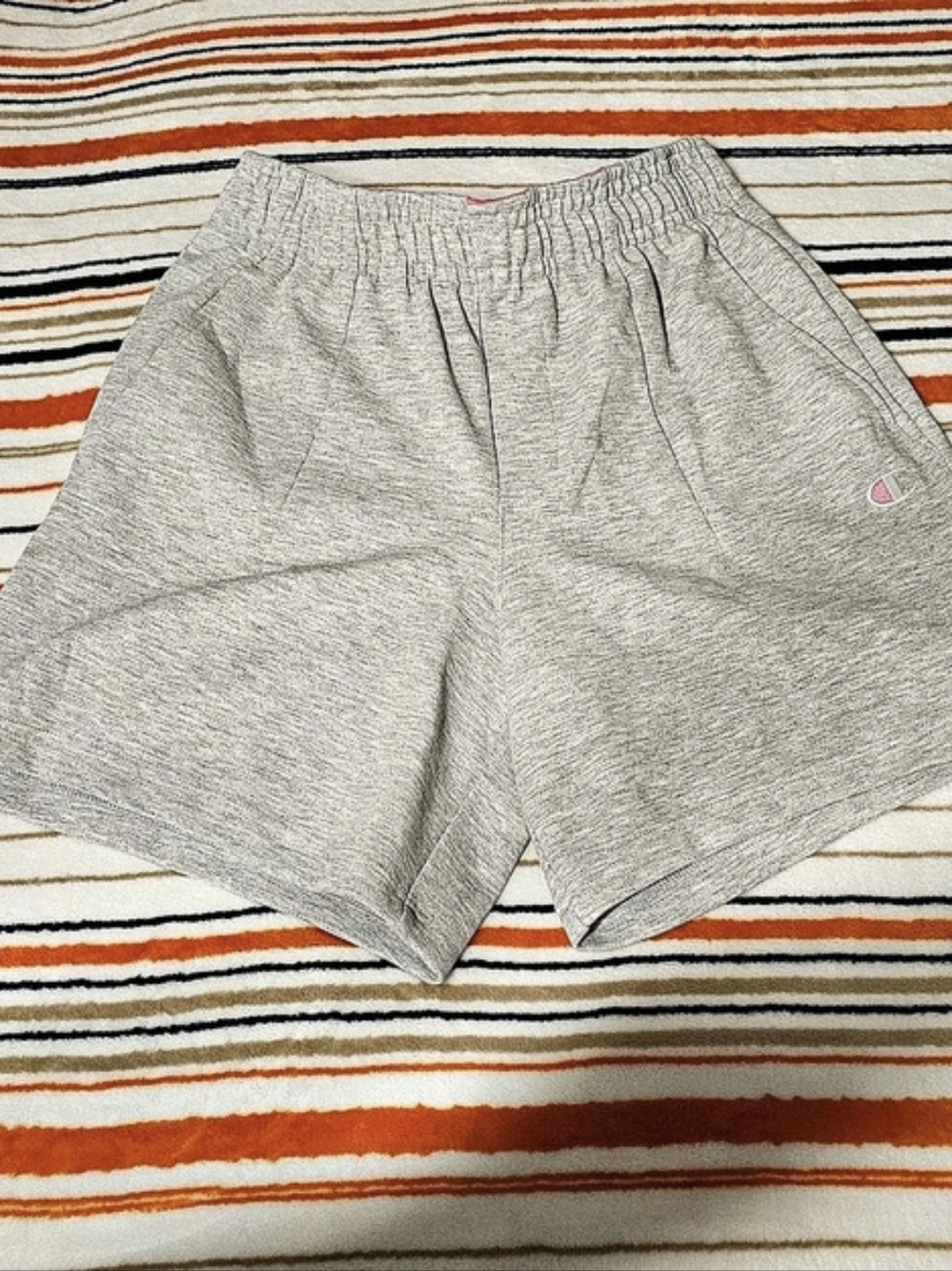 Champion Practice Short Athletic Shorts in Gray & Pink Size Small